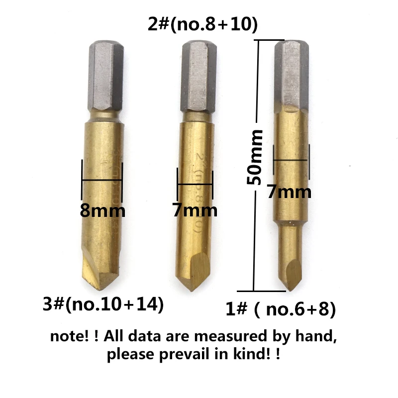 3 pcs Danneggiato Screw Extractor Drill Bit di Guida Set Rotto Bullone Della Vite Prigioniera Spogliato Vite di Rimozione Strumento di Strumento di Riparazione Auto Accessori