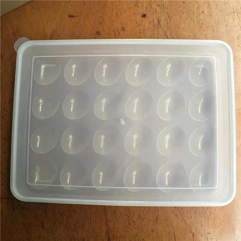 Transparent New Storage Box Fridge Storage Box Egg Shatterproof Storage Box Case Eco-Friendly Easy Use 24 Cells Egg Boxes