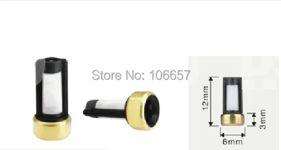 100pcs universal fuel injector micro filter 12*6*3mm basket filter fuel injector filter for bosch fuel injectors