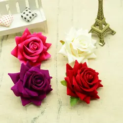 30/100PCS Quality Artificial Flowers for Christmas Home Decoration Wedding Bridal Accessories DIY Wreath Gifts A Cap Silk Roses