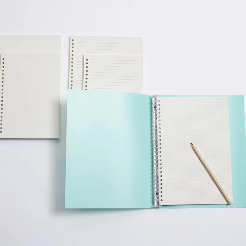 Bulk Orders 45 or 60sheets A4 30 holes, A5 20 holes, B5 26 holes woodfree paper, lined/check/blank loose leaf paper