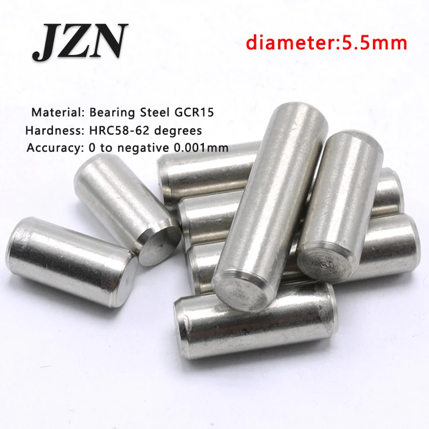 10pcs/lot Dia 5.5*5.5 6 8 9 10 11 12 13 14 15 16 17 18 19 20  Bearing Steel Cylindrical Pins - Dowel Pins-Needle-Positioning pin