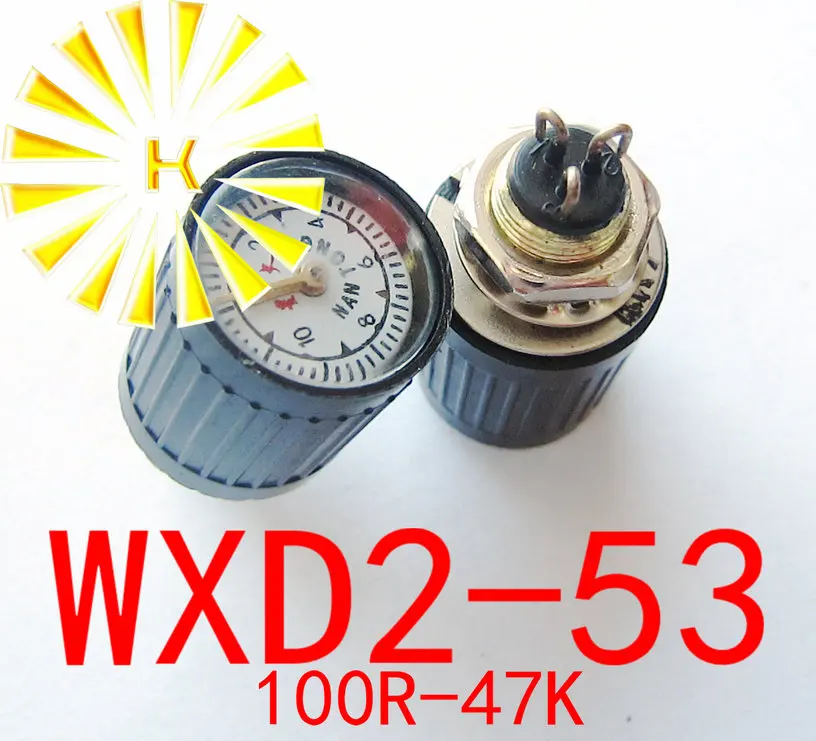 WXD2-53 1K 2.2K 3.3K 4.7K 5.6K 6.8K 10K 15K 22K 33K 47K 1.6W Multiple Wirewound Potentiometer Pot x 10PCS