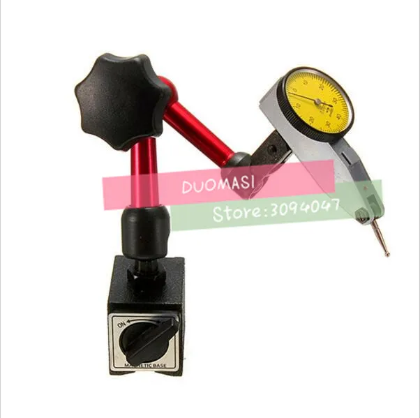 

Free Shipping dial indicator 0-0.8mm/0.01mm with mini magnetic stand 2 in 1 lever dial test indicator measuring tool