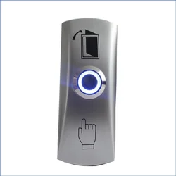 Zinc Alloy Shell Door lock Push To Exit Button NO/COM Output with Back Box for Access Control