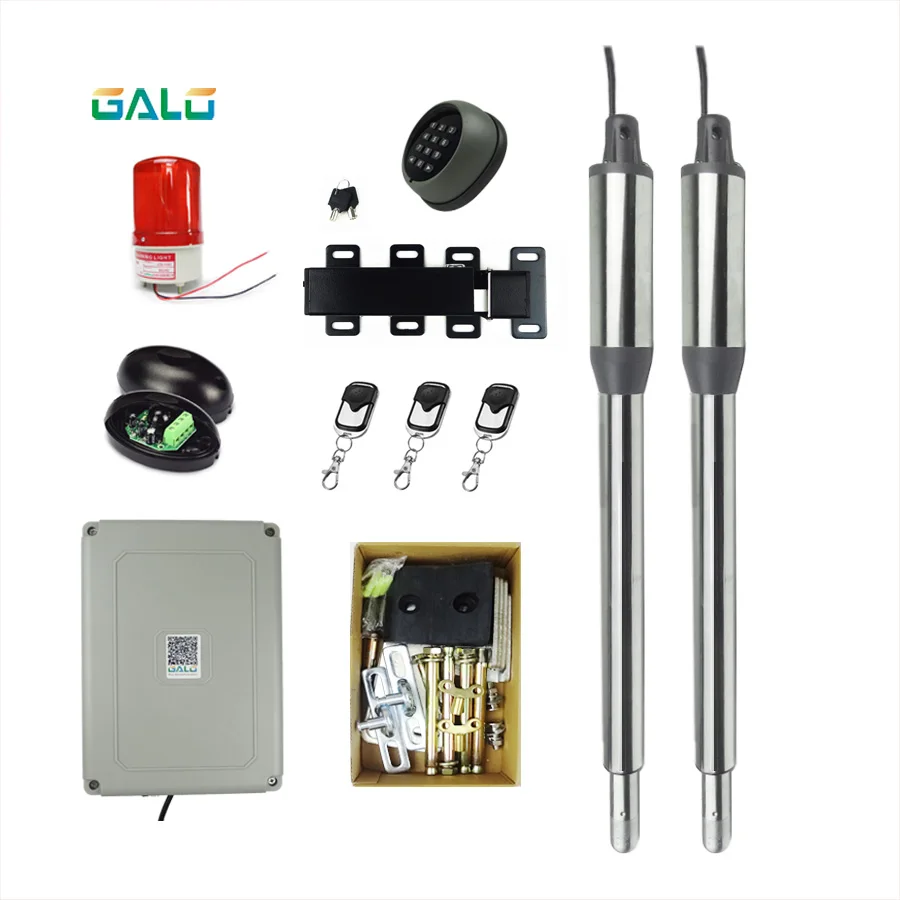 AC 110V/220V Electric Linear Actuator  Engine Motor System Automatic Swing Gate Opener + 4 Remote Control 300KG