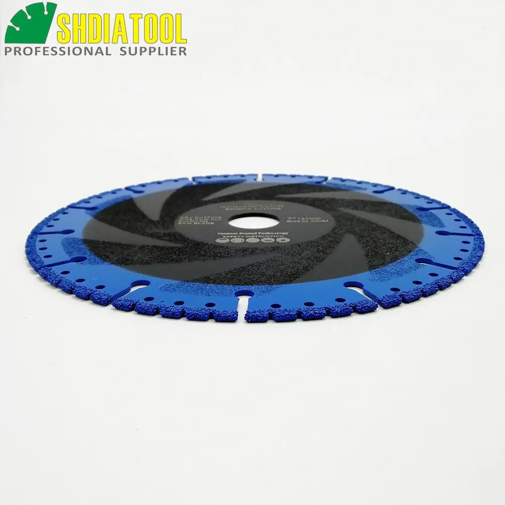 SHDIATOOL 2 pcs Dia 7 "/180mm 진공 납땜 Diamond Blade 철거 Cutting Disc 한-대 한- all Diamond 휠 multi purpose sawblade