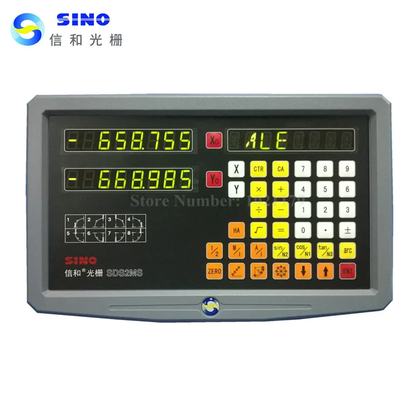 New Hot SINO SDS2MS 2 axis digital readout DRO kit Milling Lathe Machine Two Axis DRO display For Grider Mill Lathe Machine