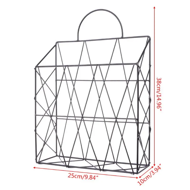 Nordic Style Magazine File Book Rack Desktop Hanging Storage Shelf Office Home Oct-8C