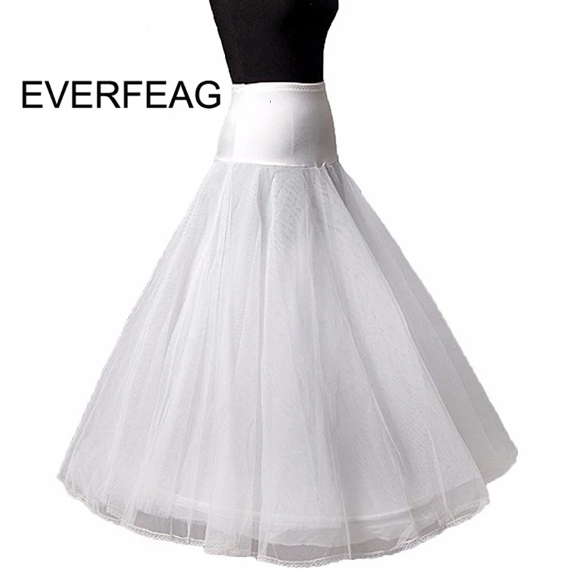 100% Elastische Taille Vrouwen Een Lijn Tulle Wedding Bridal Petticoat Lace Trim Onderrok Hoepelrokken Voor Lange Trouwjurk