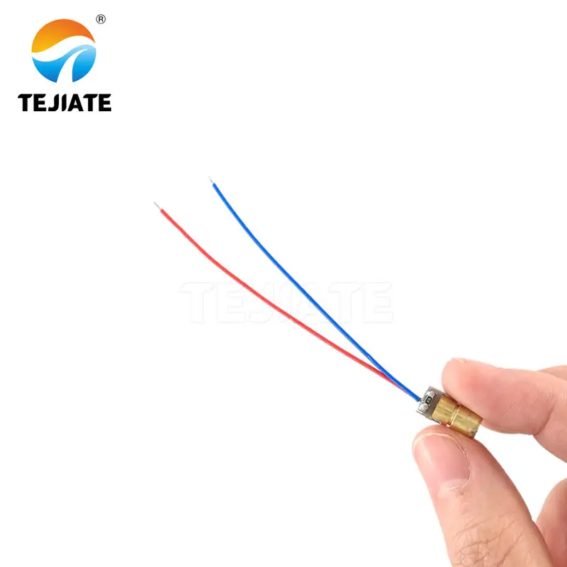 Laserdiode 650nm 6Mm 5V 5Mw Verstelbare Laser Dot Diode Module Rood Koper Hoofd 3V