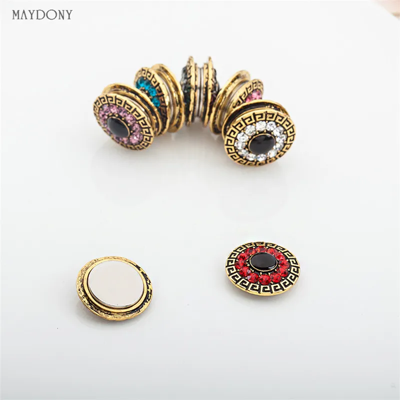 Strong Metal  Magnetic Hijab Clip Safe Hijab Brooch Retro Accessory No Hole Pins Brooch For Muslim Scarf XT41