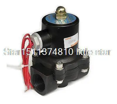 

12VDC 1/2" BSPP Female 2 Way NC Water Air Gas Nylon Plastic Solenoid Valve