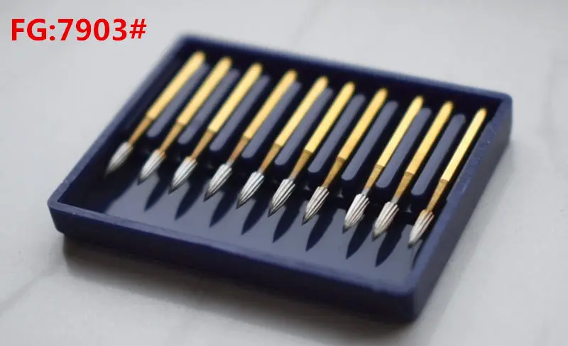 

50pcs FG 7903 Dental Tungsten carbide burs trimming & finishing drills bur