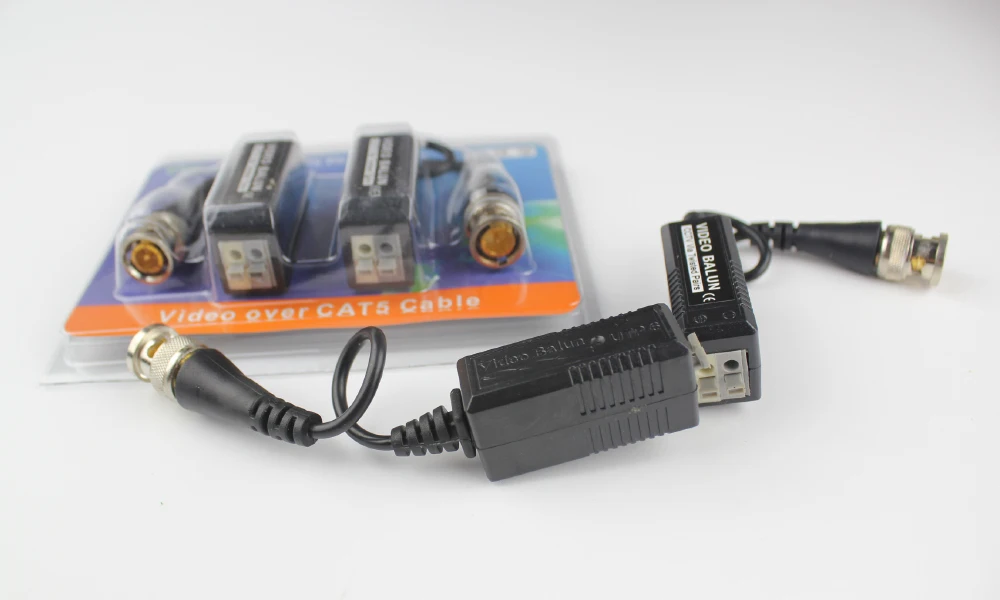 Free Shipping Twisted CCTV Video Balun Passive Transceivers 3000FT Distance Via UTP BNC Cable Cat5