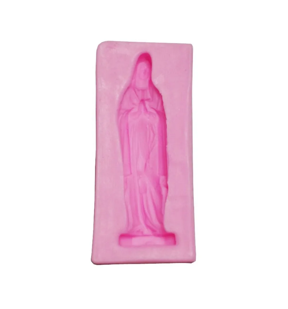 Mother's Day Virgin Mary cooking tools fondant DIY cake silicone moulds chocolate baking decoration candy Resin craft