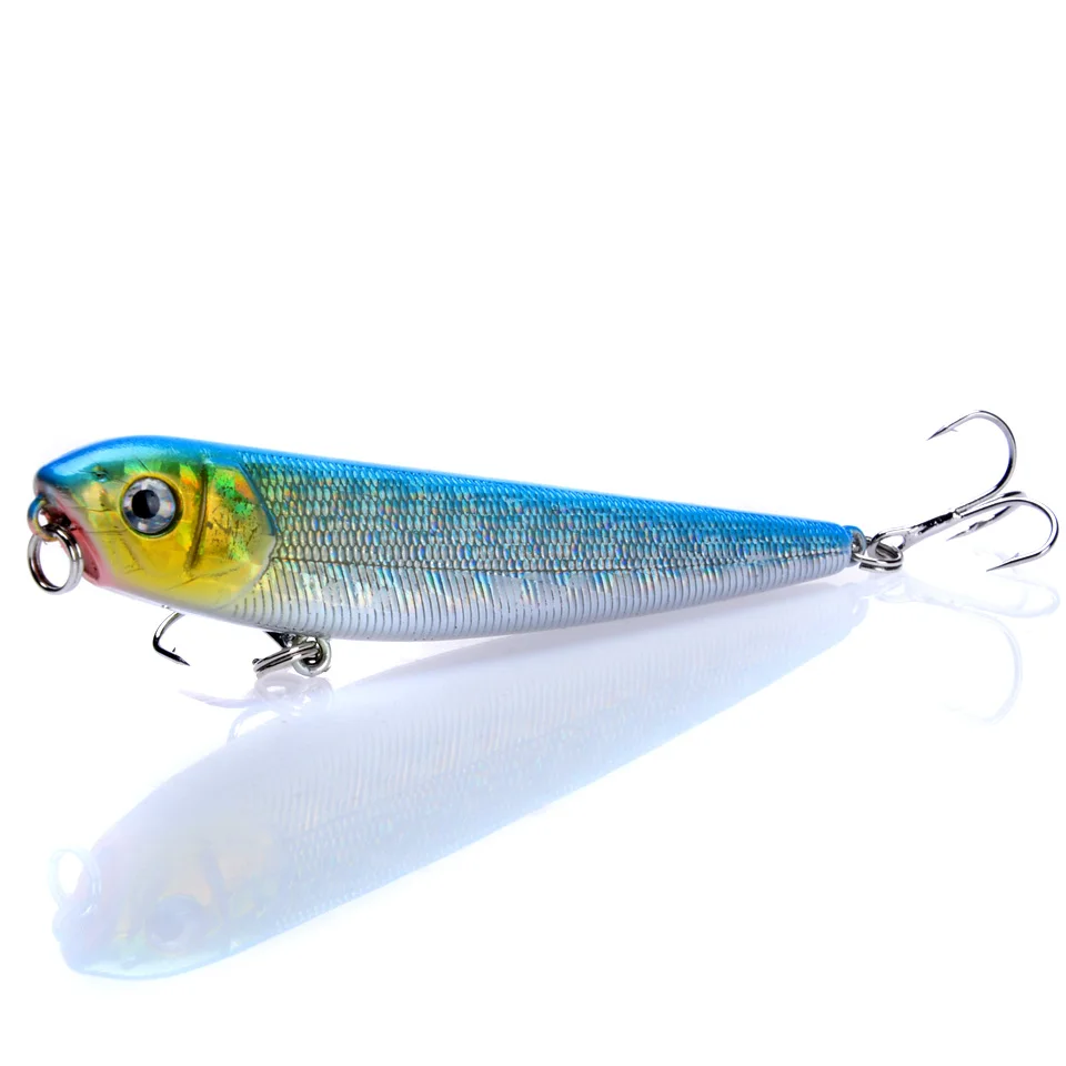 1pc Fishing Lures Good Pencil Bait 6# Hooks 5 Colors Available High Quaity Artificial Lifelike Crankbait Wobbler Fishing Tackle