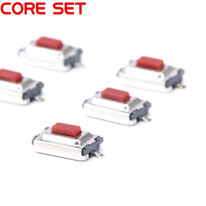 50PCS 3X6X2.5MM Micro Switch Red Button Tactile Tact Push Switch 3*6*2.5MM SMD