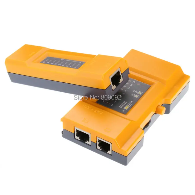 جودة عالية 668 المهنية RJ11 RJ45 Cat5 Cat6 يده شبكة كابل الهاتف تستر كاشف المقتفي أداة كيت #5