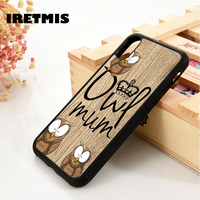 Iretmis 5 5S SE 6 6S Silicone  phone case cover for iPhone 7 8 plus X Xs 11 Pro Max XR Owl mum cute cartoon barn owl owls quote