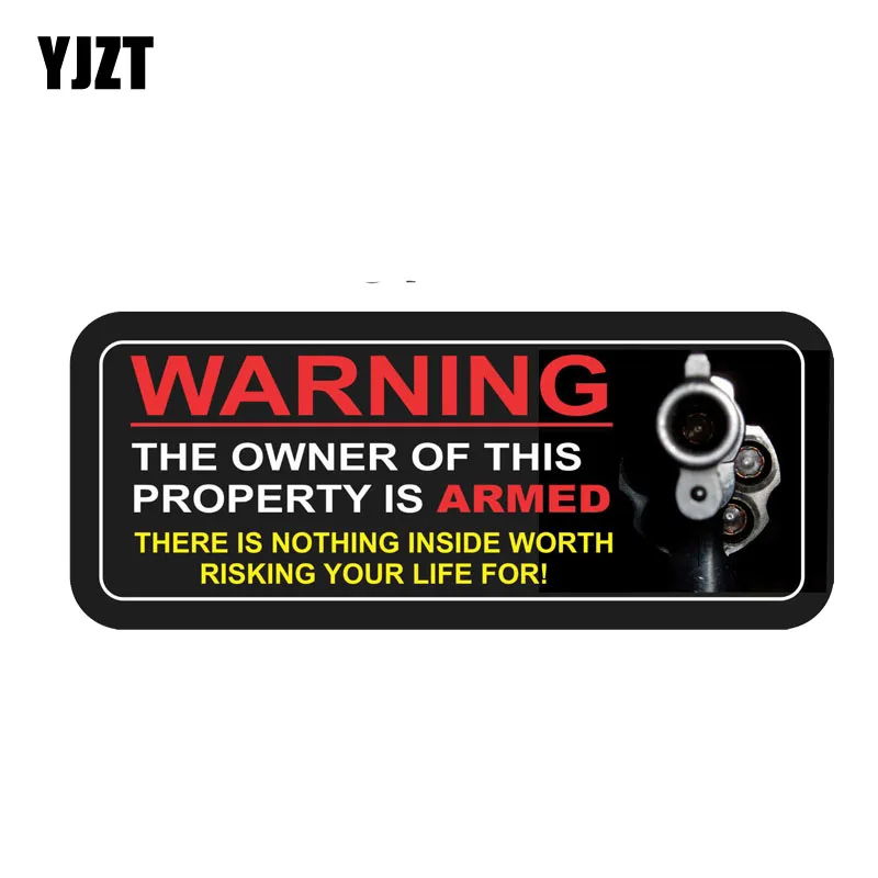 Владелец этого объекта, YJZT, размер 17,2 х 7 см, внутри нет ничего, чего стоит рисковать жизнью, ПВХ наклейка на автомобиль 12-0392