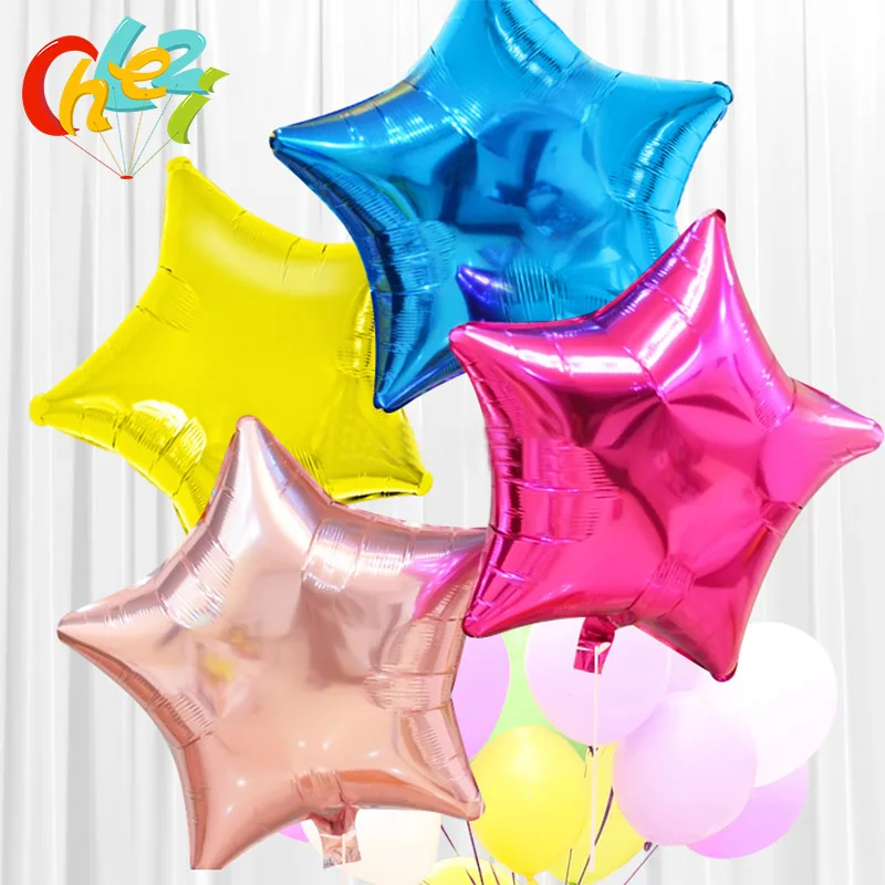 Wholesale 50pcs/lot big 18inch Star balloon medium pentagram foil balloons for wedding birthday party decoration hot globos toys