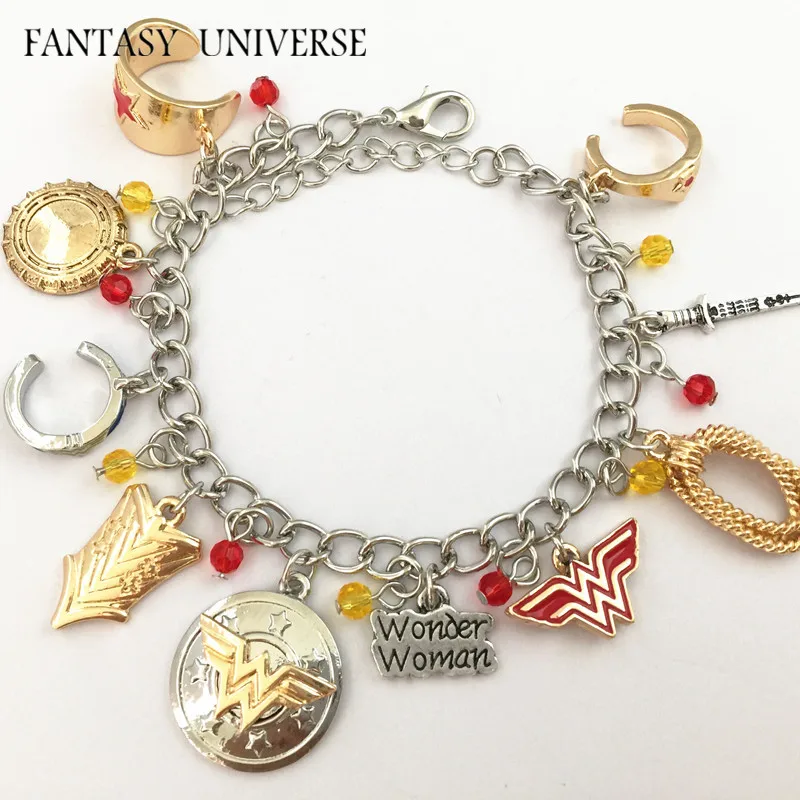 

FANTASY UNIVERSE Freeshipping 20pcs a lot Superhero charm bracelet FCZZZZ01