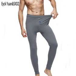 Ropa interior cálida de invierno para hombre, mallas de algodón ajustadas, Calzoncillos largos, talla grande, ropa interior térmica