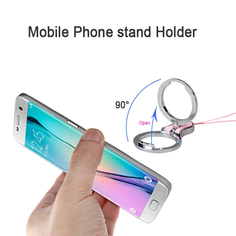 Sovawin Finger Ring Mobile Phone Smartphone Stand Holder 3 in 1 Straps/Stand/Charging Cable For IPhone 6 5 5s For IPod For Touch