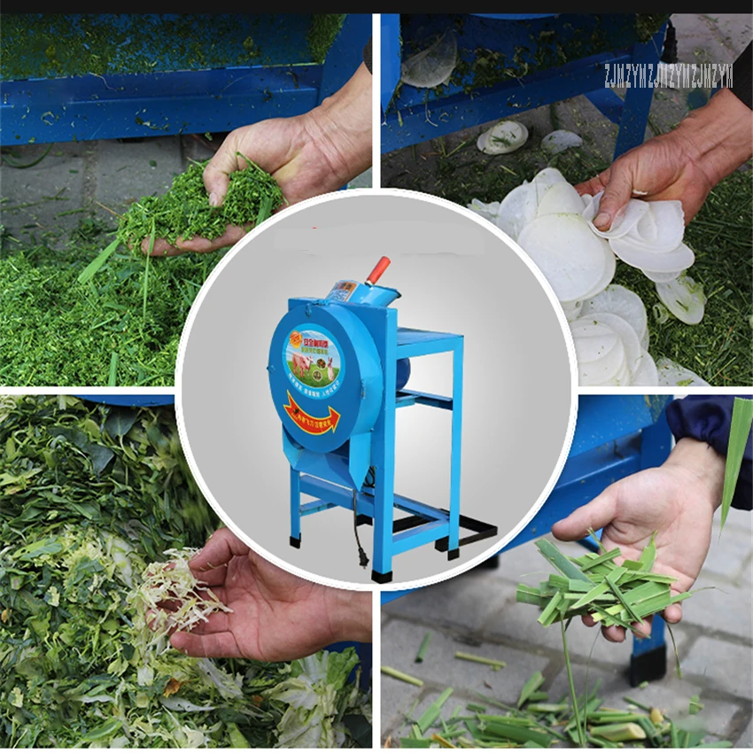 YK-6203 Agricultural Feed Processing Straw Silage Machine Electric Hay Cutter Household Hay Chaff Cutter Forage Crop Crusher