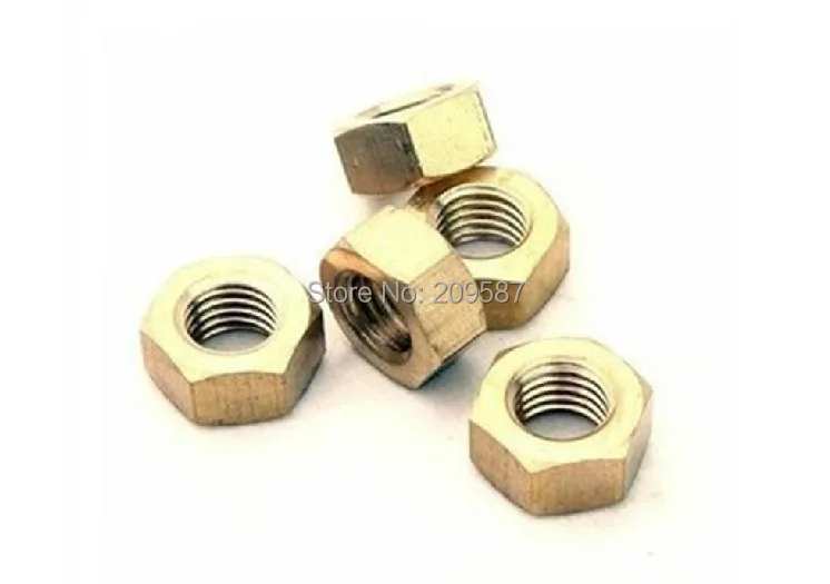 

200pcs Metric Thread M5 Brass Hex Nuts Free Shipping