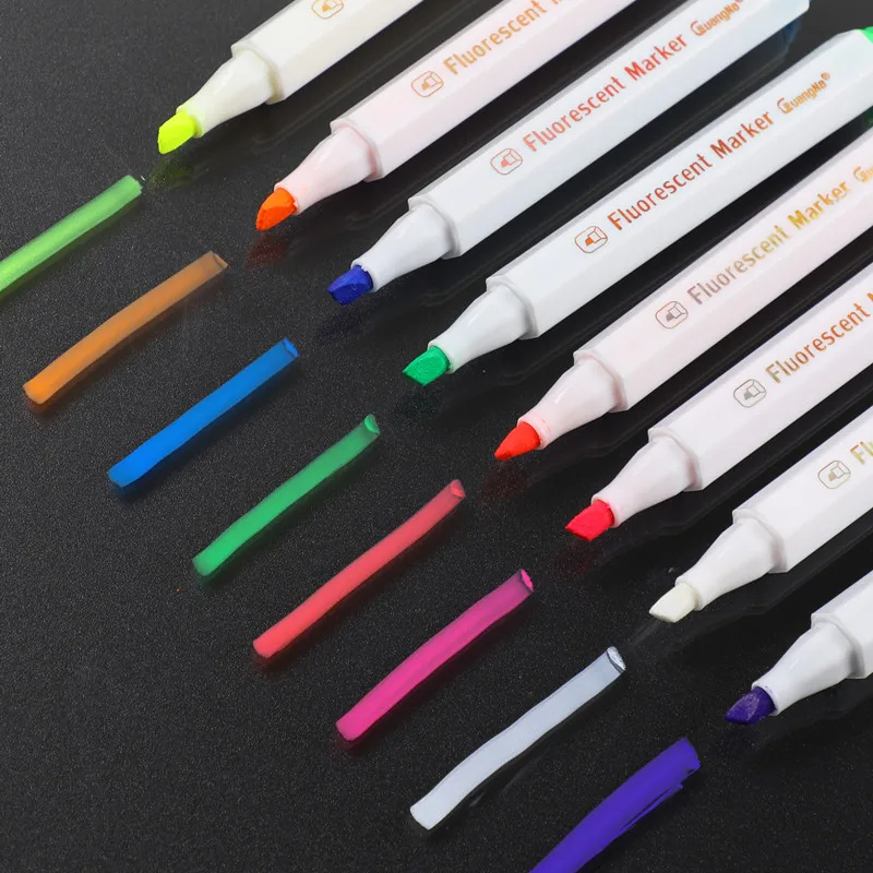 8 Colors Set Fluorescent Liquid Chalk Marker Pens Erasable Highlighters LED Writing Board Glass Window Art Marker Pens