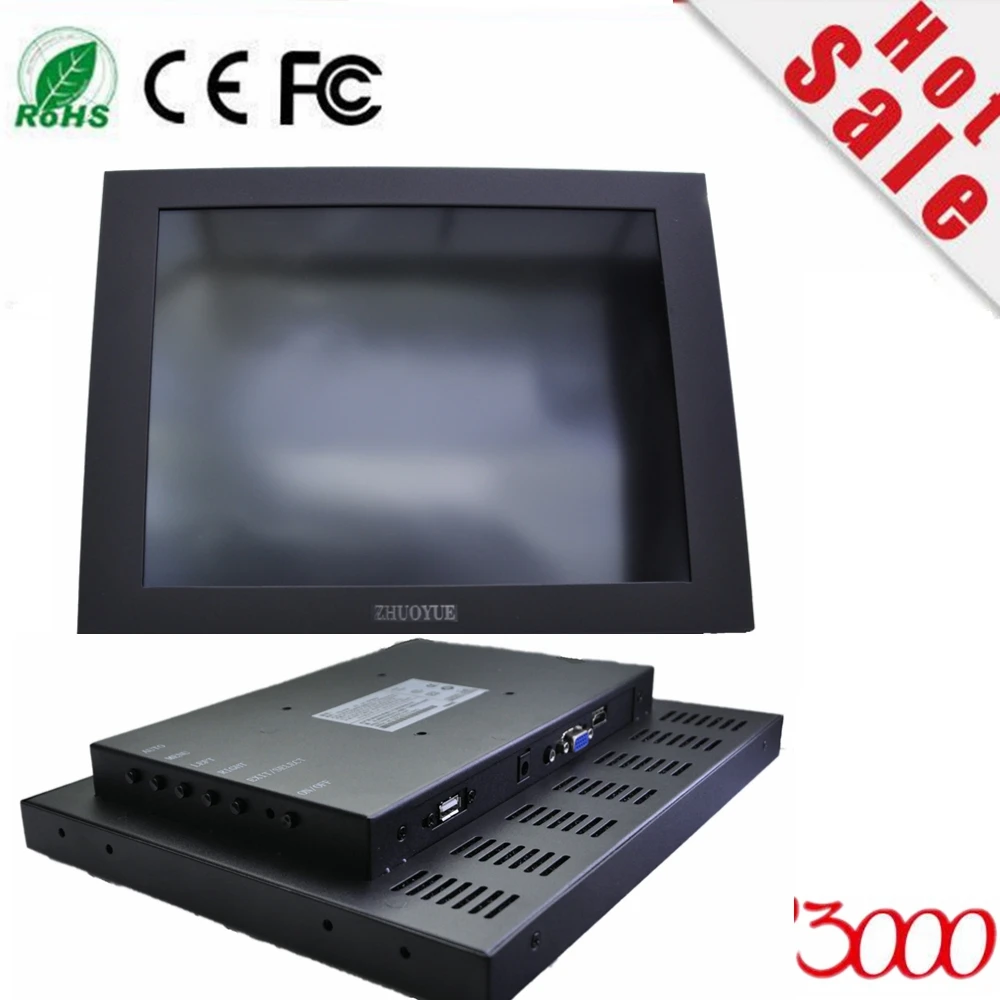 12 Inch 4:3 Touch Screen Monitor for Machine,with HDMI,VGA input