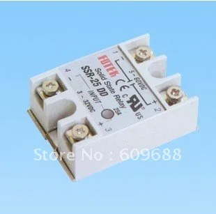 

25A solid state relay,input 3-32V DC output 24-380V AC single phase ssr