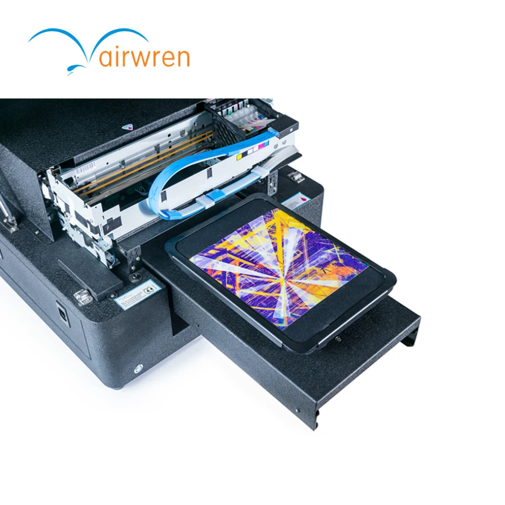 

Airwren Small A4 Size Textile Inkjet Printing Machine 6 Color Digital Direct to Garment T-shirt Flatbed Printer for Haiwn-T400