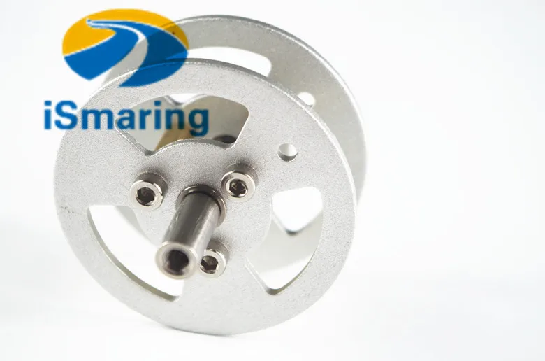 Official iSmaring Driven Pulley Aluminum Alloy Metal Bearing Wheel for Robot Tank Chassis