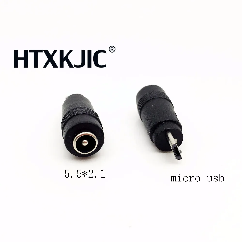 5.5*2.1 to Micro USB Jack Micro 5Pin DC Power Charger Adapter Converter Connector for Laptop/Tablet/Mobile Phone