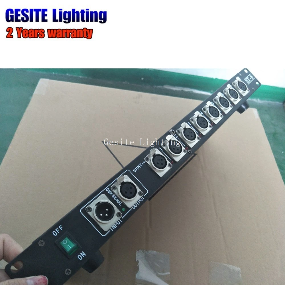 Stage Light Controller DMX512 Signal Amplifier Splitter 8 way DMX for stage light equipment