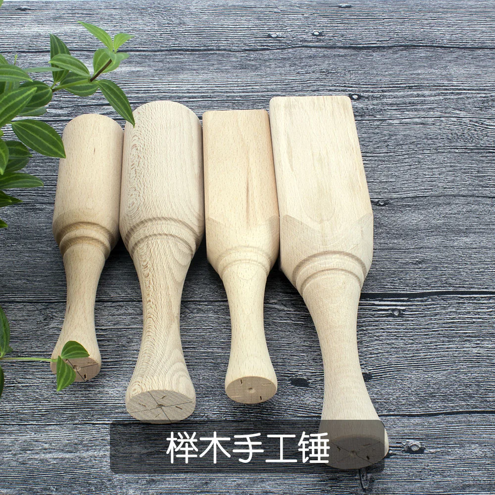 Wood carver's mallet hammer carpenter wooden hammer woodworking Tool Solid beech wood turned mallet