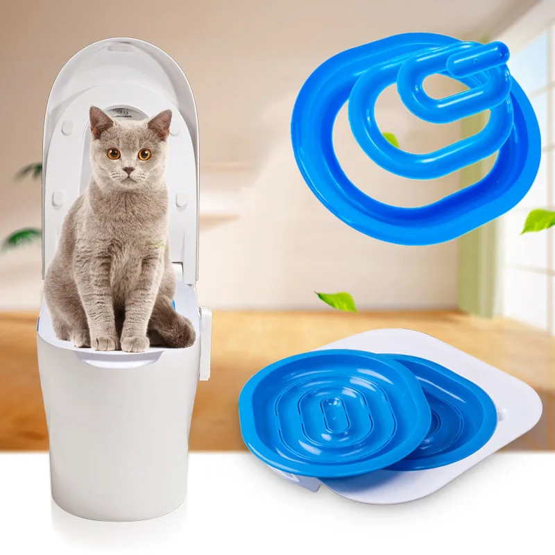 

Creative Cat Toilet Litter Trainer Plastic Pet Toilet Training Accessories Indoor Cat Litter Tray For Kitten Cat Cleaning Supply