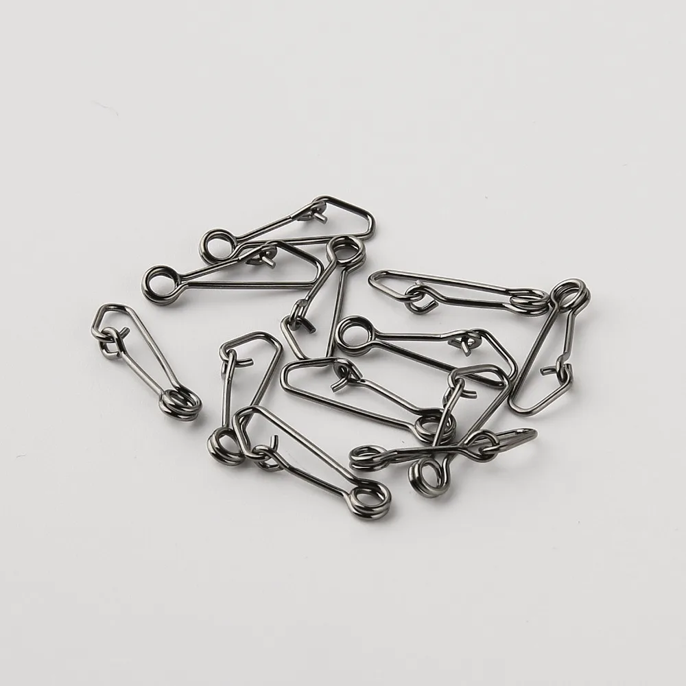 50pcs/Box Fishing Swivels Lure Hook Line Connector Sea Ocean Barrel Rolling Snap Hooked Carp Fly Ring Sinker Fishing Tool Tackle