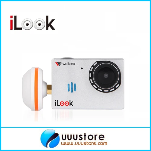 Walkera iLook 5.8G HD risoluzione FPV Sport Camera con supporto per Antenna a fungo Micro SD Card