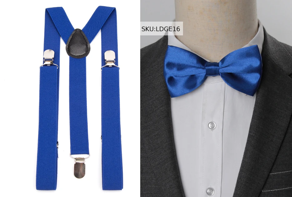 Hosenträger Fliege Set Männer Mode Suspensorio für Mann Junge Frauen Bowtie Hosenträger Hosen Tirantes Hochzeit Freizeit Hemd Bleibt – Detail 14