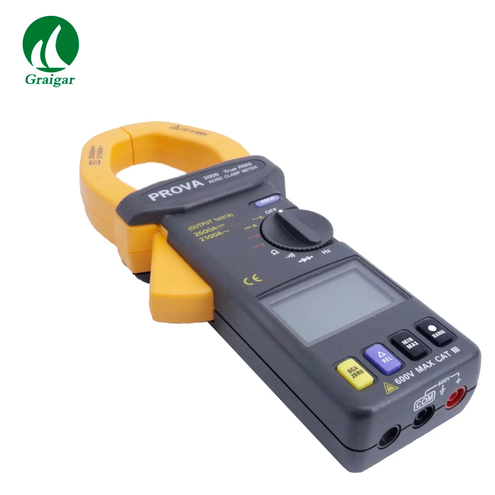 True RMS Digital Clamp Meter Strom Spannung Widerstand Tester PROVA2000