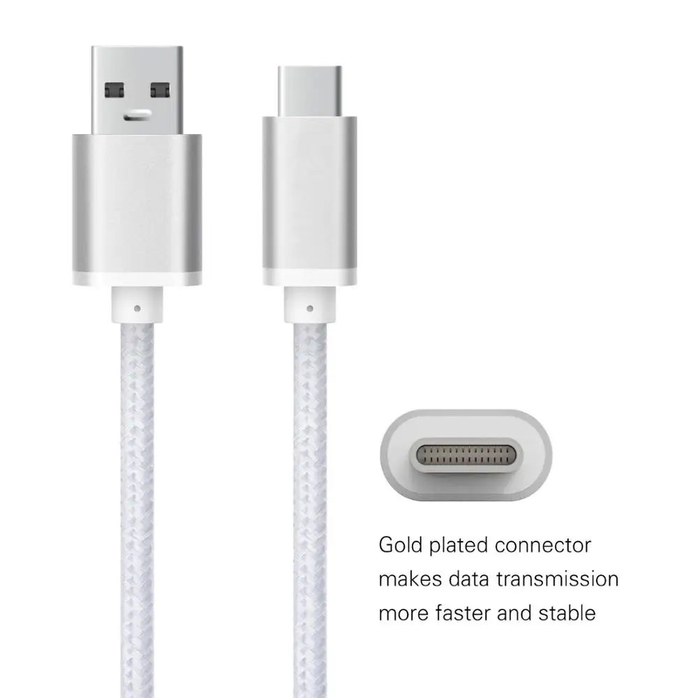 USB 3.1 Type C Fast Charger for Asus Zenfone 5 ZE620KL , 5Z ZS620KL , V V520KL , V Live V500KL Data Sync & Charging Cable