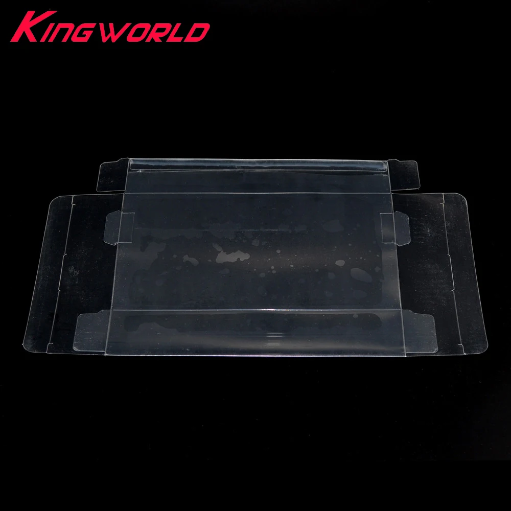 

200pcs Clear transparent Game box Protector Case CIB games plastic PET Protector for SNES For N64 game boxes