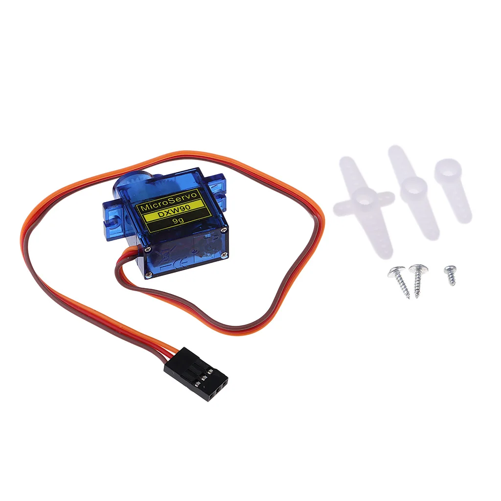 DXW90 9g Micro Servo Motor Kit for RC Robot Arm Helicopter Airplane