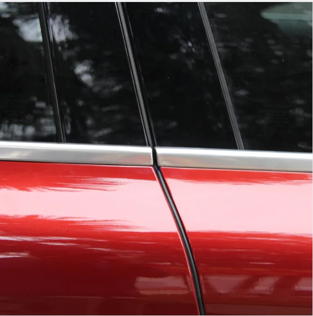 6pcs 304 Stainless Steel Bright Polish Car Window Strips Cover Trim for Volvo XC60 XC 60 2009-2015 Car Accessories