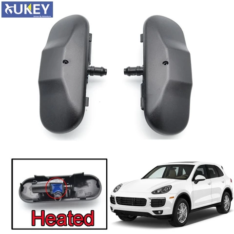 Xukey пара форсунок омывателя переднего стекла с подогревом для Porsche Cayenne для Panamera 2011 2012 2013 2014 2015 2016
