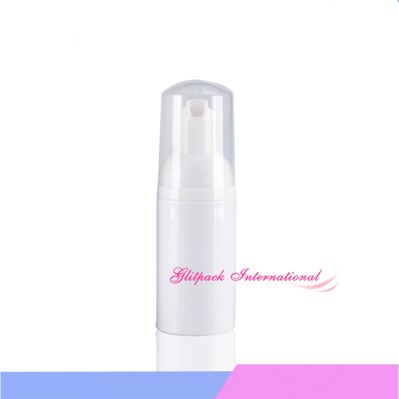 

50 per pack high quality 30ml cosmetic bottle foam pump Refillable Bottles white/black Plastic Pumps for dispense soap liquid